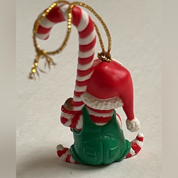 Suzy Spafford Monkey Christmas Ornament Candy Cane Santa Holiday Stocking Stuff - Picture 5 of 8